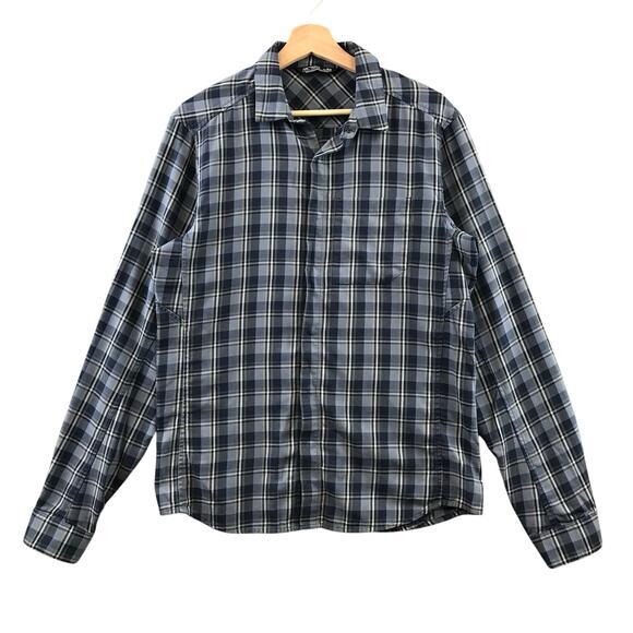 Arc’Teryx Hidden Snap Closure Flannel Button Down shirt size M - Picture 1 of 9